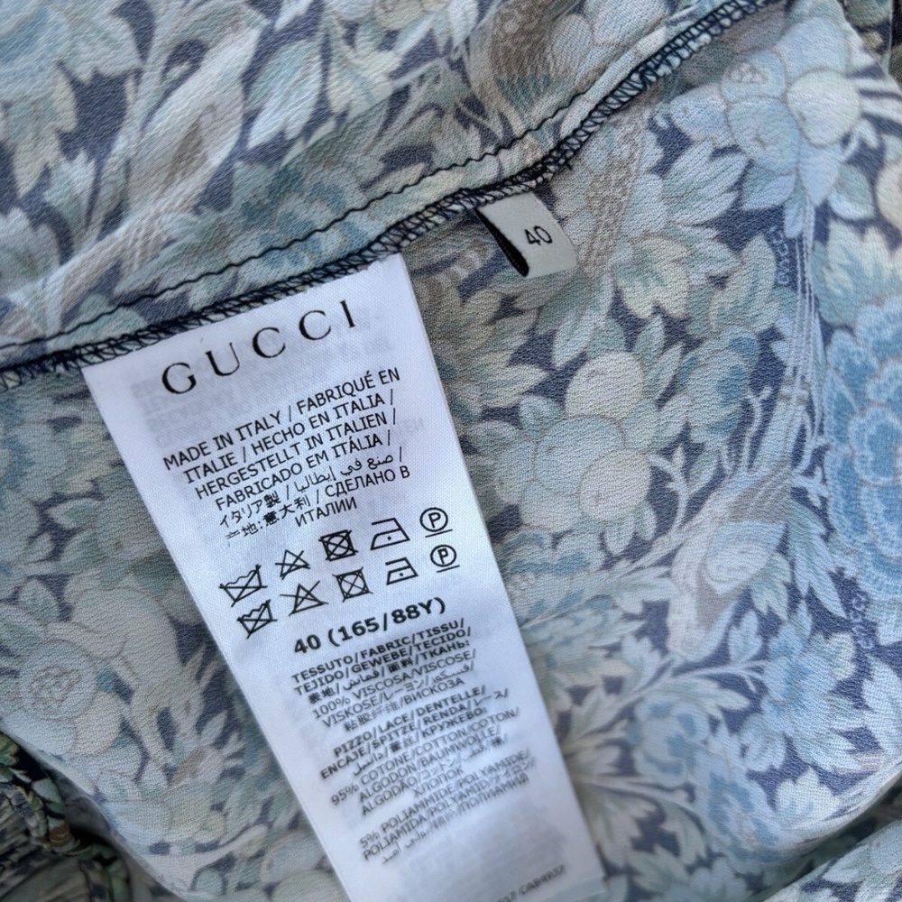 Designer Gucci Maxi Dress With Ruffles- As Seen On Taylor Swift - Picture 7 of 7